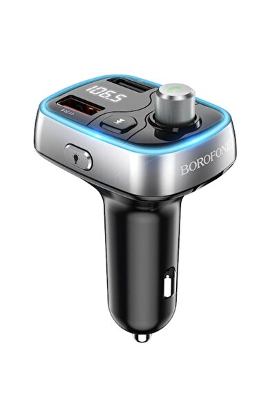 Borofone Διαμορφωτής FM Bluetooth BC32 Sunlight, 2 x USB-A