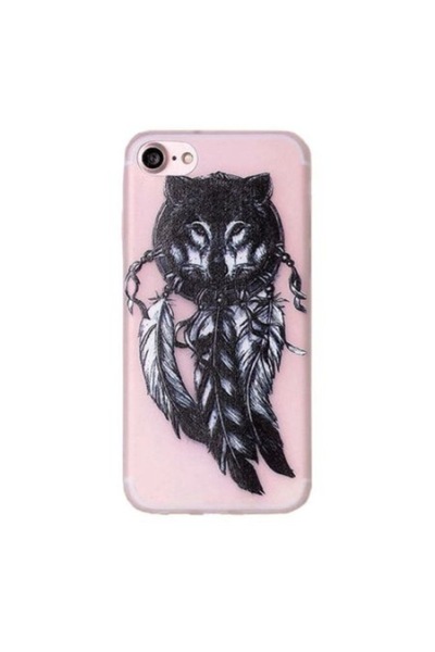 SOHO Protecție spate fosforescentă pentru iPhone 7 - Wolf Design