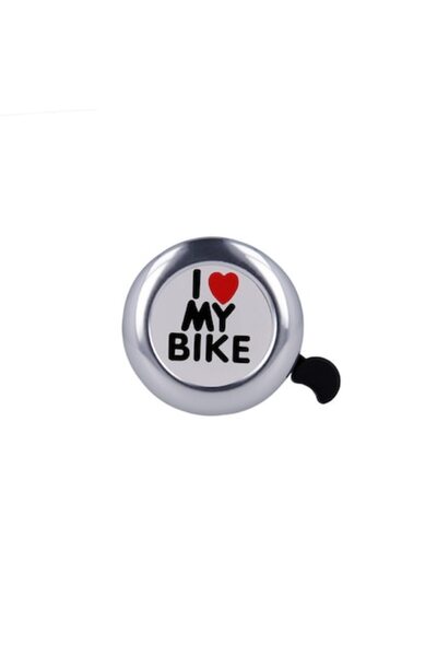 Bibilel Bicycle Bell, I Love My Bike, Silver, TLF-BBL4744