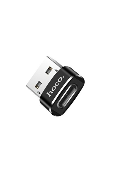 Hoco Adaptor telefon USB-C - USB-A UA6, Negru