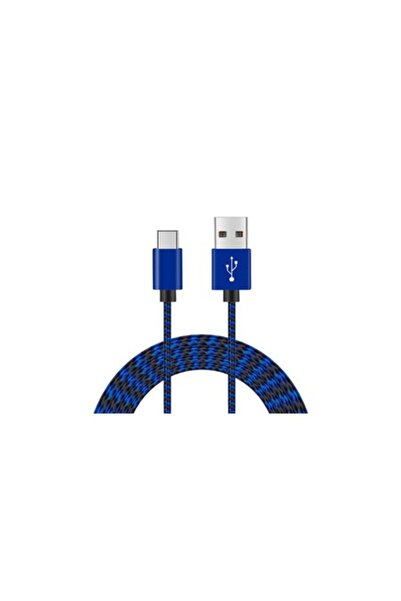 SOHO Cablu de încărcare USB 3.1 Type-C, lungime 3M, ranforsat, albastru cu negru