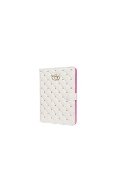 SOHO Tablet Case for iPad 2017 9.7 inch, Leather, Crown, White