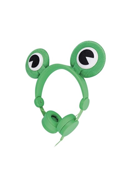 Bibilel Căști stereo cu ochi de broască detașabili și bas suplimentar, verzi, BBL2363