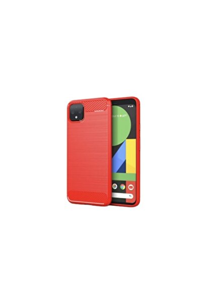 SOHO Case for Google Pixel 4 XL, bumper with carbon inserts, Red