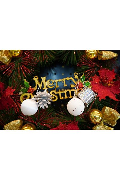 Flippy Σετ με 12 στολίδια χριστουγεννιάτικου δέντρου, Flippy, τύπου υδρόγειου, λευκό/ασημί, πολυστυρένιο, φινίρισμα glitter