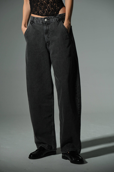 Maule Φαρδιά εφαρμογή, εξαιρετικά ψηλόμεσο, φαρδύ τζιν παντελόνι με φαρδιά εφαρμογή, φαρδύ γυναικείο παντελόνι @Cuneo Balloon