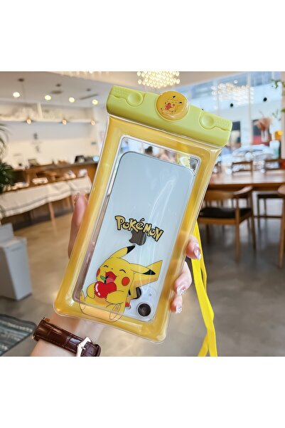 Mascot Waterproof Flippy Underwater Case, Snowproof, Universal, with Cord, for Phone or Documents, Yellow