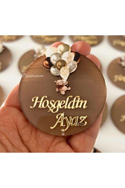 Magnet bebek süsü plexi hediyelik Bebek Mevlüt 30 adet