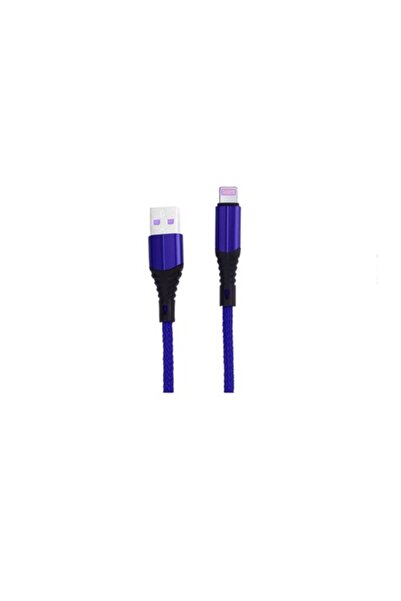 Bibilel USB to Lightning 8-Pin Charging Cable for iPhone, Reinforced, 1m, Blue