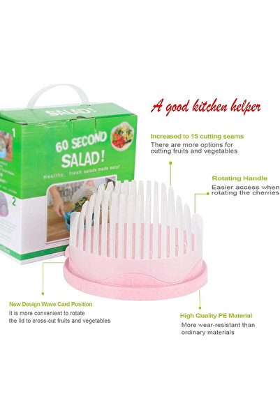 Flippy Salad Slicer Bowl, Flippy, Multifunctional Bowl for Vegetables and Fruits, for Washing and