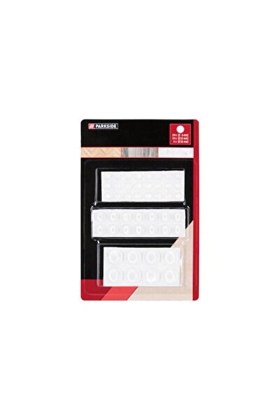 Bibilel Set de 46 de protectii pardoseala autoadezive, plastic, dimensiuni diferite, Transparent