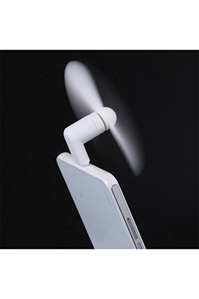 Bibilel Mini Portable Fan with micro-USB Port, White, MON-BBL7492