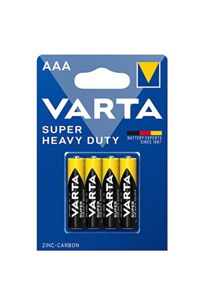 Varta Set 4 baterii AAA R3 Zinc-Carbon Super Heavy Duty
