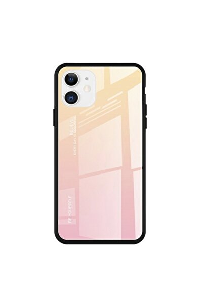 Bibilel Carcasă de protecție Gradient pentru iPhone 11, protecție spate, bara de protecție, roz auriu
