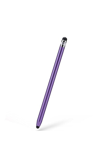 Bibilel Creion Stylus universal 2 in 1, pentru tableta, telefon sau laptop cu touch screen, Mov