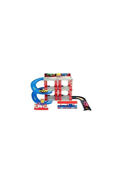 OEM Set Masinute cu Pista si Garaj Bibilel, 2 Masinute, 37 Piese