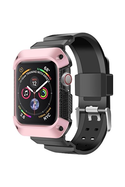 E-ART Carcasă rezistentă pentru Apple Watch seria 40 mm, roz
