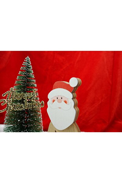 Bibilel lighted Santa Claus decoration, brown, 10x5x19 cm, wood, indoor/outdoor