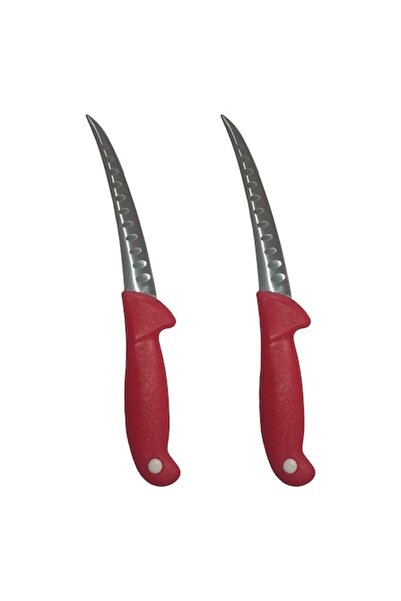 Rovitech Set 2 cutite profesionale macelarie dezosat si degresat cu lama alveole anti-lipire, coshop®, otel