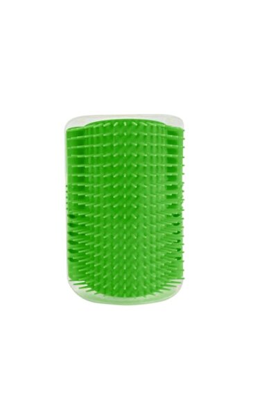 Bibilel Cat Brush for Grooming and Cleaning Fur, Massage Accessory, Green