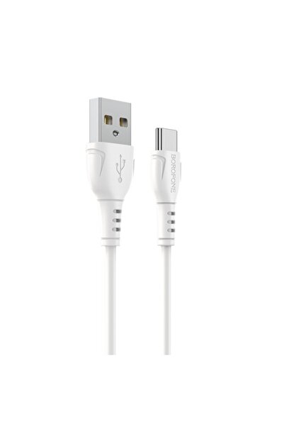 Borofone Καλώδιο δεδομένων και φόρτισης USB-A σε USB-C BX51 Triumph, 1 μ., Λευκό