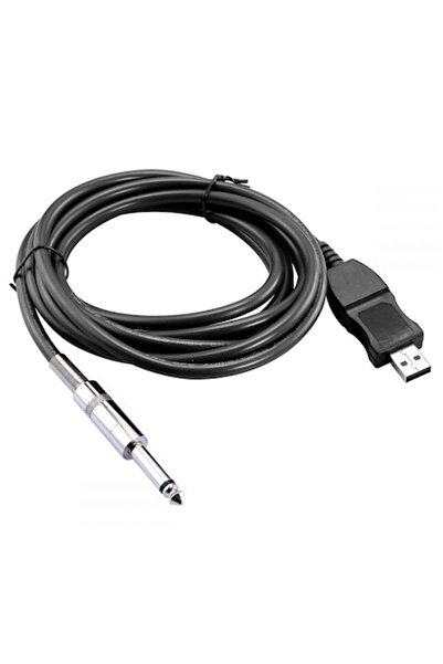 Bibilel Καλώδιο ήχου για μπάσο, σύνδεση USB, 3 μέτρα, μαύρο, BBL1821