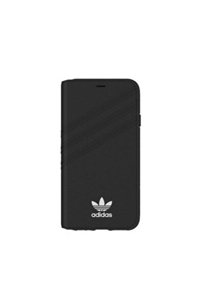 adidas Flip Cover case compatible with iPhone X, suede leather, Black