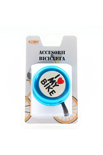 OEM Claxon bicicleta, imi iubesc bicicleta, Albastru