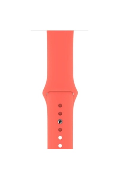 Bibilel Silicone strap for Apple Watch, compatible with size 42/44 mm, Salmon Pink, BBL1792