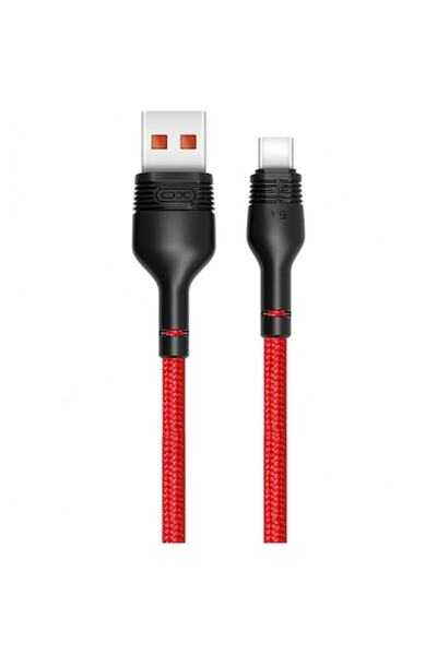 XO Design Cablu de date și încărcare NB55 USB la USB Tip-C 5A 1m Roșu