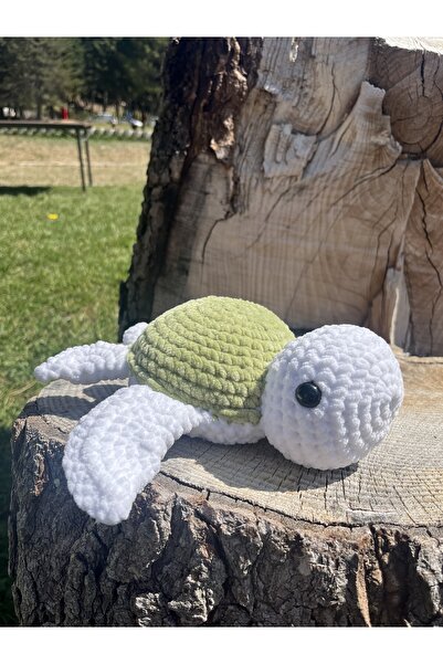sumicorn Amigurumi Kaplumbağa Peluş – El Yapımı Yumuşak Örgü Oyuncak