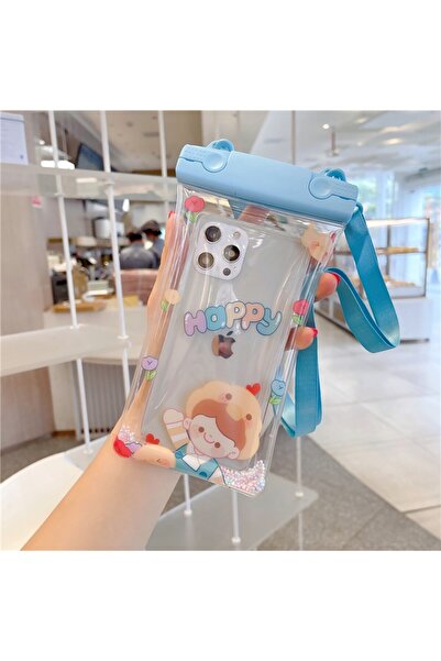 Universal Fruity Waterproof Flippy Submersible Sleeve, Happy Boy, Blue