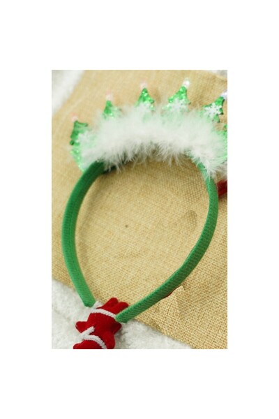 Flippy Christmas headband/circle, green color, standard size,