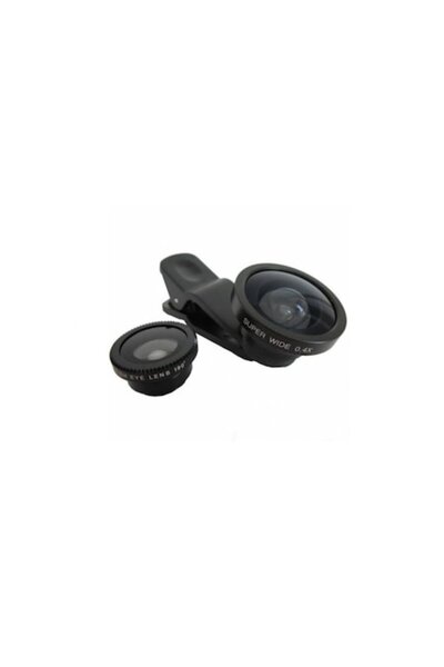 SOHO Set lentile Wide Angle Selfie 0.4X pentru smartphone, Negru