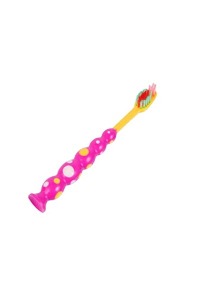 Bibilel Παιδική οδοντόβουρτσα 3+, μαλακές τρίχες, βάση βεντούζας, πολύχρωμη