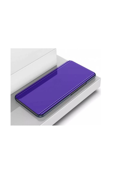 SOHO Clear View book cover case compatible with Samsung Galaxy S7 Edge, Purple