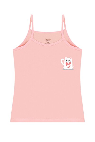 Öts Girl's Tank Top 2-Pack Printed (96% Cotton - 4% Elastane)