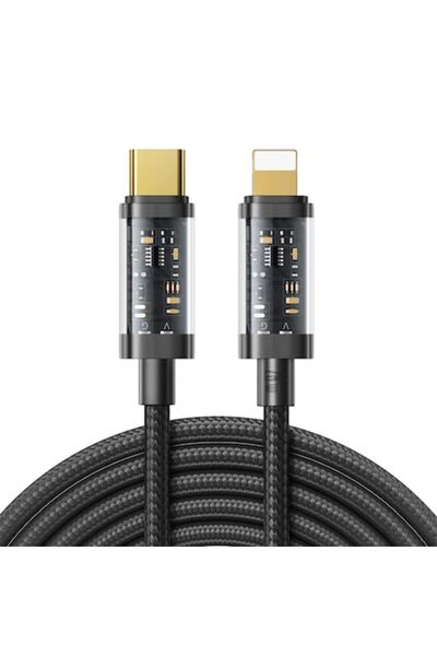 SOHO Reinforced USB-C to Lightning Cable, 100W PD, 2M, Black