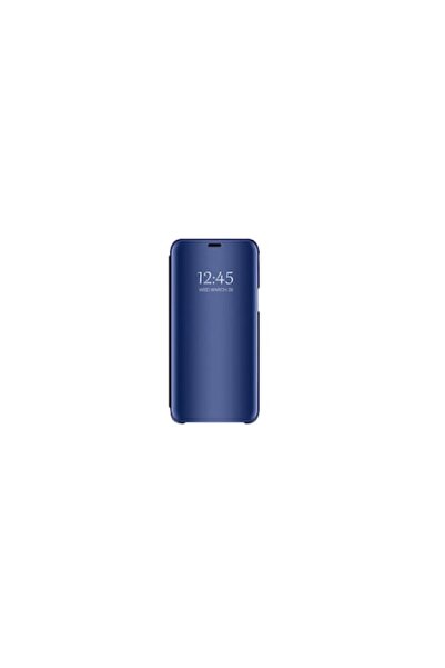 SOHO Husă de protecție albastră Clear View pentru Samsung Galaxy A51, capac cu clapă