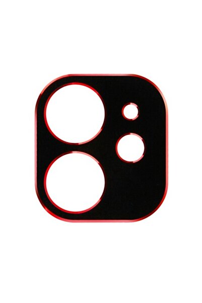 OEM iPhone 11 Camera Protective Film - Tempered Glass 9H, Red