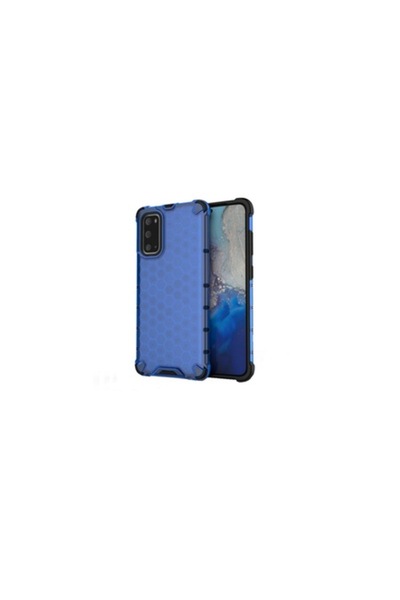 SOHO Husa Honeycomb pentru Samsung Galaxy S21 Ultra 5G, termoplastic, Albastru