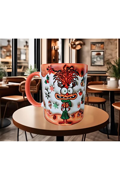 Mugs and love Ters yüz ANXIETY endişe baskı porselen kupa