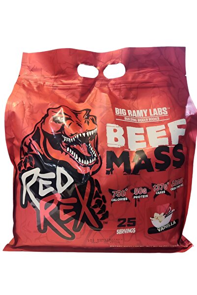 BIG RAMY LABS ريدريكس لحم بقري 50 غرام بروتين، 10.7 رطل، نكهة الفانيليا، 25 حصة