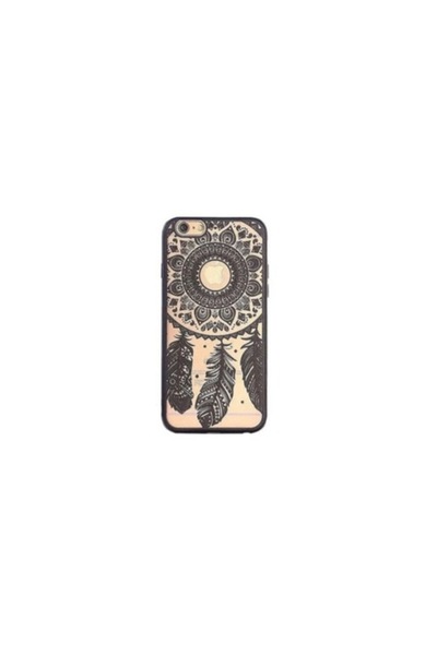 SOHO Husa pentru iPhone 6S, προφυλακτήρας, μοντέλο tribal, Negru/Διαφανές