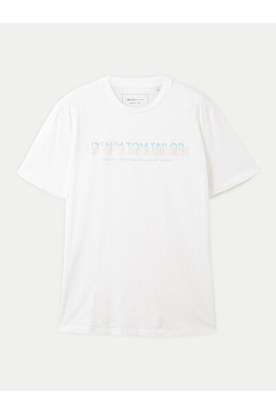 Tom Tailor Denim Ανδρικό T-Shirt 1037653 Λευκό