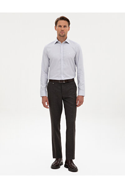 Pierre Cardin بنطلون قماش بني بقصة ضيقة 50314543-VR029