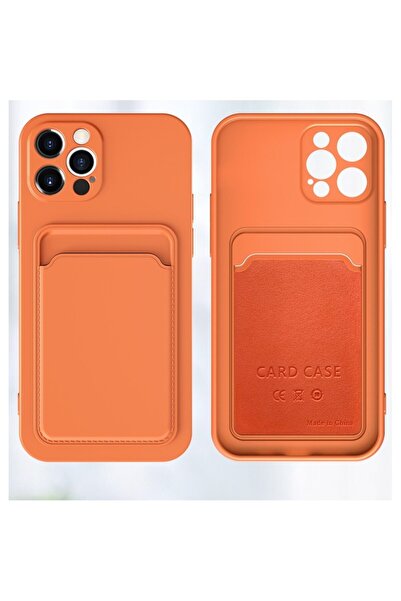 Flippy protective case with card holder compatible with Apple iPhone 13 Orange