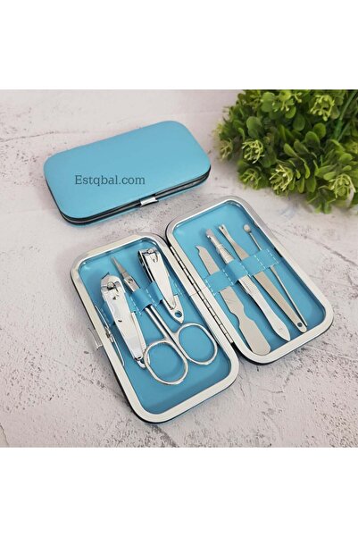 GENERAL'S Nice Queen 12-Piece Pedicure Set Favors, Light Blue Box