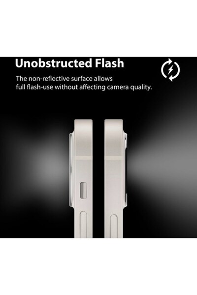 SOHO Photo Camera Screen Protector Compatible with iPhone 12 Pro Max, 9H Tempered Glass, Blue-Transparent