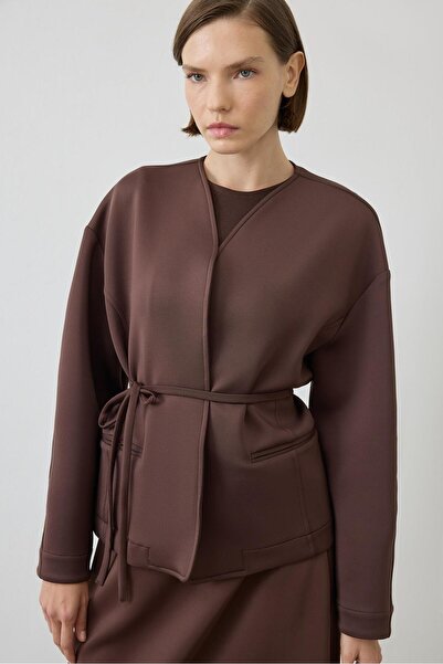 TERZİ DÜKKANI Solin Puff Jacket - Skirt Suit Brown